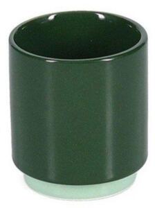 Тъмнозелена глинена чаша за еспресо 130 ml Duo – ONA