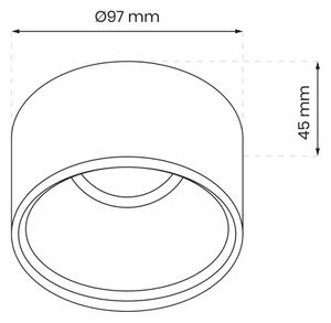 Спот за вграждане BALI 1xGU5,3/MR16/25W/12V кръгъл бял