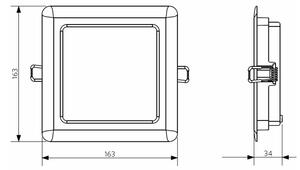 Opple 26664 - LED Лампа за окачен таван на баня LED/12W/230V 3000K IP44