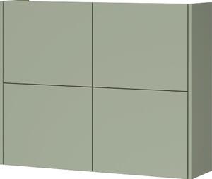 Сиво-зелено матово висящо шкафче 97x79x27 cm Binetto – Germania