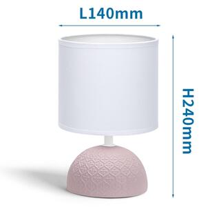 Aigostar - Настолна лампа 1xE14/40W/230V розова/бяла