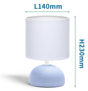Aigostar - Настолна лампа 1xE14/40W/230V синя/бяла