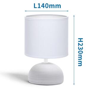 Aigostar - Настолна лампа 1xE14/40W/230V сива/бяла
