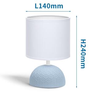 Aigostar - Настолна лампа 1xE14/40W/230V синя/бяла