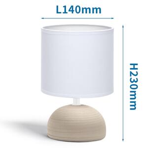 Aigostar - Настолна лампа 1xE14/40W/230V кафяв/бял