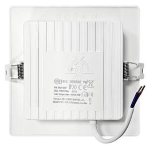 LED Лампа за окачен таван SQUARE LED/9W/230V 4000K 14,5x14,5 см бял