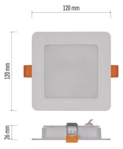 LED Лампа за вграждане LED/9W/230V 12x12 см бяла