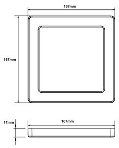 Globo 12380-12W - LED Плафон LASSE LED/12W/230V 3000/4000/6500K бял