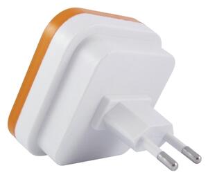 LED Нощна лампа със сензор за здрач LED/0,5W/230V оранжева