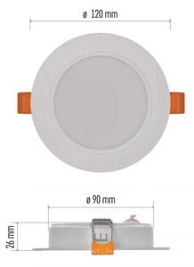 LED Лампа за вграждане LED/9W/230V Ø 12 см бяла