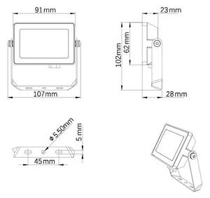 Philips - LED Екстериорен прожектор PROJECTLINE LED/10W/230V IP65 3000K