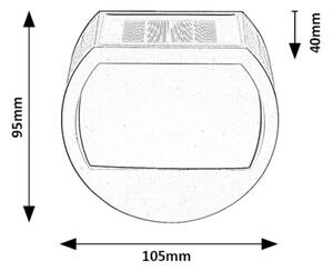Rabalux 77004 - LED Соларен аплик NARMADA LED/0,5W/1,2V IP44