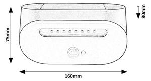Rabalux 77006 - LED Соларна лампа със сензор BREZNO LED/3,2W/3,7V IP44