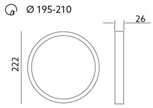 LED Лампа за окачен таван SIGARO PT LED/18W/230V 4000K IP40