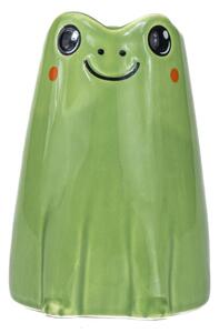Зелена керамична ваза (височина 10 cm) Frog Mini – Sass & Belle