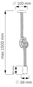 Пендел ROPE 1xE27/12W/230V