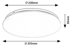 Rabalux 71101 - LED таванно осветително тяло VENDEL LED/12W/230V 3000K 25 см