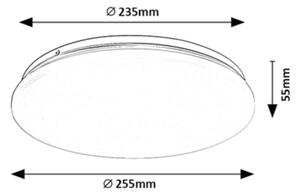 Rabalux 71104 - LED таванен плафон VENDEL LED/12W/230V 4000K 25 см