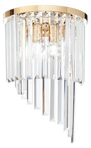 Ideal Lux - Кристален аплик CARLTON 3xE14/40W/230V златист