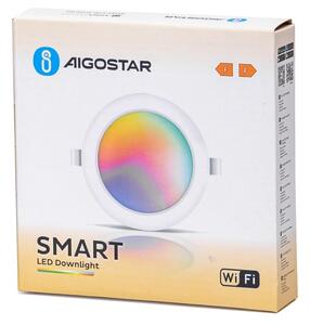 Aigostar - LED RGBW Димируема лампа за вграждане LED/9W/230V 2700-6500K Wi-Fi
