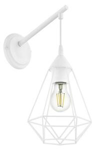 Eglo 79084 - Стенно осветително тяло BYRON 1xE27/60W/230V бяло