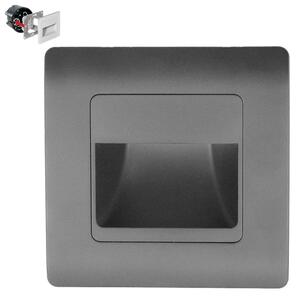 Emithor 70439 - LED Лампа за стълбище STEP LIGHT LED/1W/230V антрацит