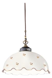 Kolarz 731.32.162 - Висяща лампа на кабел NONNA 1xE27/75W/230V, Ø 36 cm, с флорален мотив, розово злато