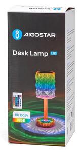 Aigostar LED RGB регулируема настолна лампа 1W/5V 1800mAh 26 см + DO