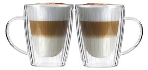 Стъклени чаши в комплект 2 бр. за капучино 250 ml Livio Duo – Vialli Design