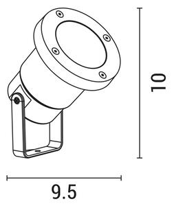 Екстериорна лампа 1xGU10/5W/230V IP65 бял