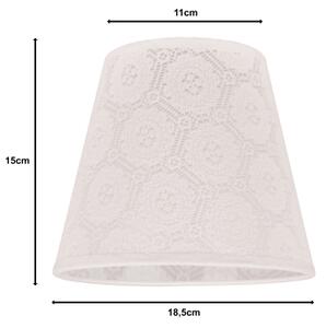 Duolla - Абажур за настолна лампа SOFIA XS E14 пр. 18,5 см бял