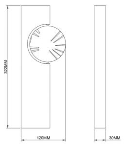 Zuma Line 003064-034754 - LED стенно осветително тяло FLUX LED/3W/230V златисто/черно