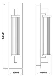 Zuma Line 003064-034745 - LED стенна лампа DORIA LED/8W/230V златна