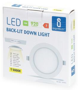 Aigostar - Вградено LED осветително тяло LED/9W/230V 3000K, диаметър 14,5 см, бяло