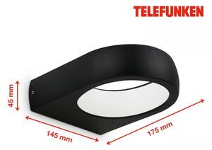 Telefunken 320205TF - LED външно стенно осветително тяло LED/7,5W/230V IP44 черно