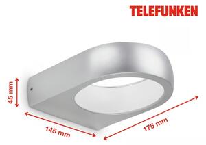 Telefunken 320204TF - LED външно стенно осветително тяло LED/6,5W/230V IP44 матов хром