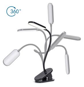 Aigostar - LED Димируема акумулаторна настолна лампа с щипка LED/2,5W/5V черен