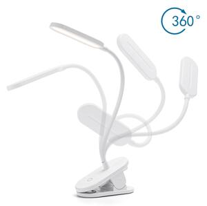 Aigostar - LED Димируема настолна лампа с щипка LED/2,5W/5V бял