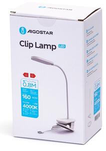 Aigostar - LED Димируема настолна лампа с щипка LED/2,5W/5V бял