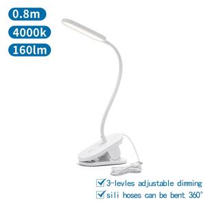 Aigostar - LED Димируема настолна лампа с щипка LED/2,5W/5V бял