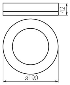 Kanlux 31490 - Екстериорна LED лампа за таван TURA LED/15W/230V 4000K IP65 черен