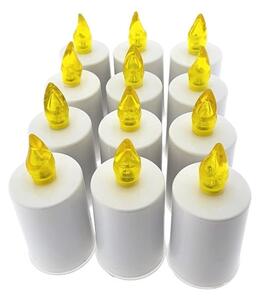 LED Candle LED/2xAA топло бяло 10,8 см бял