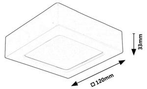 Rabalux 71195 - LED Плафониера SHAUN LED/7W/230V 12x12 см бял