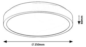 Rabalux 71252 - LED Плафон за баня SAMIRA LED/18W/230V IP44 черен