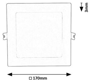 Rabalux 71238 - LED Лампа за окачен таван SHAUN LED/12W/230V 17x17 см бял