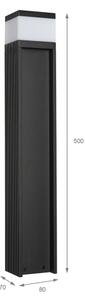 Външна лампа VESPER 1xG9/5W/230V IP44 50 cm черна