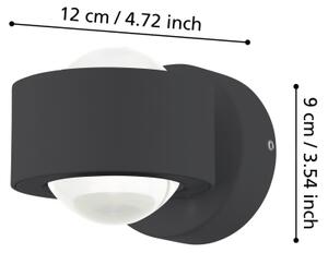 Eglo 98746 - Външна LED лампа за стена TREVIOLO 2xLED/2W/230V IP44