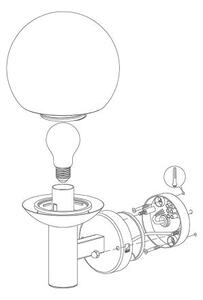 Eglo 33564 - LED външно стенно осветително тяло NISIA-C LED/9W/230V IP44
