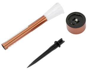 LED соларна лампа LED/2V 40 mAh IP44, медна