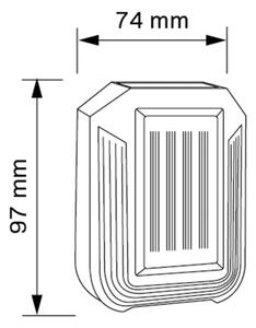 LED соларен стенен фенер LUCE LED/1,2V 400 mAh IP44